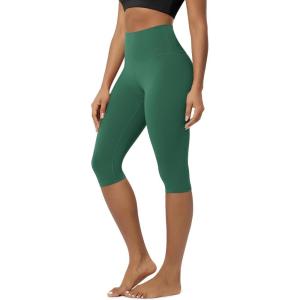 image:imageODODOS Buttery Soft Lounge Yoga Capris for Women 14  19  21 High Waist Capri LeggingsDark Green
