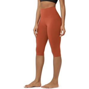 image:imageODODOS Buttery Soft Lounge Yoga Capris for Women 14  19  21 High Waist Capri LeggingsOrange Rust