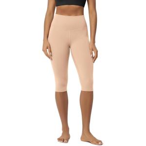 image:imageODODOS Buttery Soft Lounge Yoga Capris for Women 14  19  21 High Waist Capri LeggingsPeach