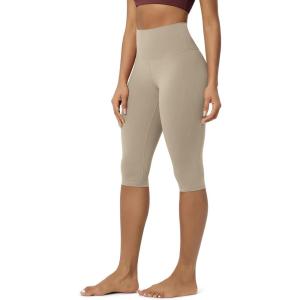 image:imageODODOS Buttery Soft Lounge Yoga Capris for Women 14  19  21 High Waist Capri LeggingsShaker Beige
