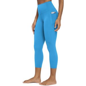 image:imageODODOS Buttery Soft Lounge Yoga Leggings with Pockets for Women 23  25 28 High Waist Yoga PantsAzure
