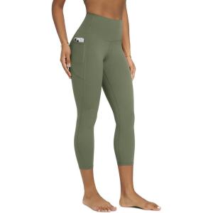 image:imageODODOS Buttery Soft Lounge Yoga Leggings with Pockets for Women 23  25 28 High Waist Yoga PantsDark Olive