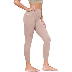 image:imageODODOS Buttery Soft Lounge Yoga Leggings with Pockets for Women 23  25 28 High Waist Yoga PantsDusty Pink