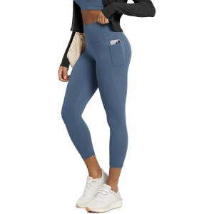image:imageODODOS Buttery Soft Lounge Yoga Leggings with Pockets for Women 23  25 28 High Waist Yoga PantsInk Blue