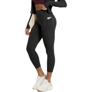 image:imageODODOS Buttery Soft Lounge Yoga Leggings with Pockets for Women 23  25 28 High Waist Yoga PantsOnyx Black Grey