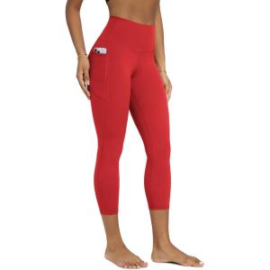 image:imageODODOS Buttery Soft Lounge Yoga Leggings with Pockets for Women 23  25 28 High Waist Yoga PantsRed