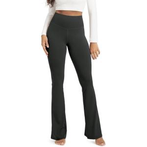 image:imageODODOS Cloud Feeling Flared Yoga Pants for Women High Waist Casual Bootleg Lounge Pants 3032 InseamOnyx Black Grey