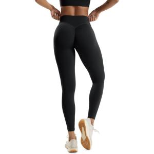 image:imageODODOS Hidden Scrunch Butt Lifting Leggings for Women  25 No Front Seam High Waist Booty Sculpting Yoga PantsBlack
