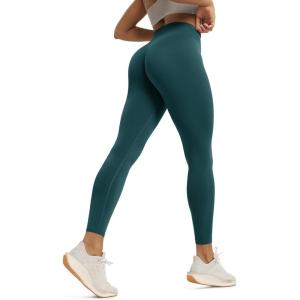 image:imageODODOS Hidden Scrunch Butt Lifting Leggings for Women  25 No Front Seam High Waist Booty Sculpting Yoga PantsForest Teal