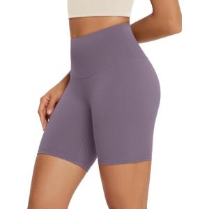 image:imageODODOS High Waist Workout Shorts for Women Tummy Control Workout Gym Athletic Biker Shorts68 InseamAsh Violet