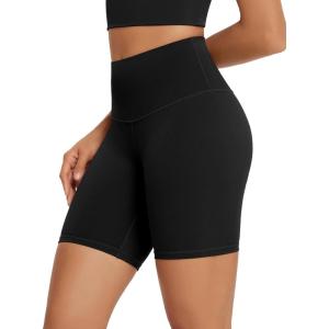 image:imageODODOS High Waist Workout Shorts for Women Tummy Control Workout Gym Athletic Biker Shorts68 InseamBlack