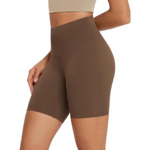 image:imageODODOS High Waist Workout Shorts for Women Tummy Control Workout Gym Athletic Biker Shorts68 InseamBrunette
