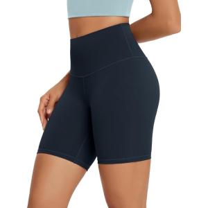 image:imageODODOS High Waist Workout Shorts for Women Tummy Control Workout Gym Athletic Biker Shorts68 InseamDeep Navy