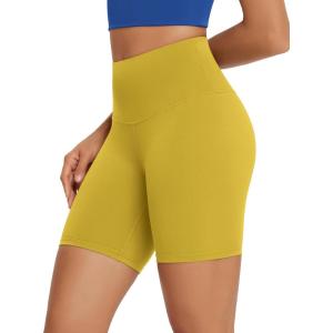 image:imageODODOS High Waist Workout Shorts for Women Tummy Control Workout Gym Athletic Biker Shorts68 InseamMango Mint