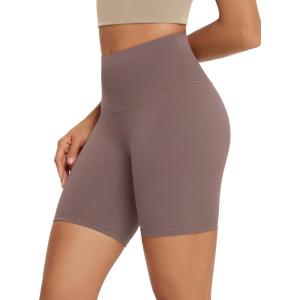 image:imageODODOS High Waist Workout Shorts for Women Tummy Control Workout Gym Athletic Biker Shorts68 InseamPurple Taupe