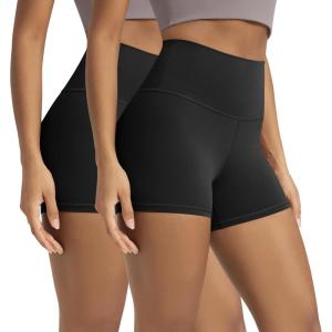 image:imageODODOS Lounge Yoga Shorts for Women 4  6  8 10 High Waist Buttery Soft Biker Shorts1blackblack