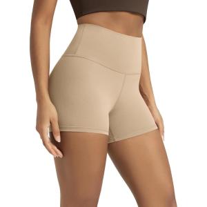 image:imageODODOS Lounge Yoga Shorts for Women 4  6  8 10 High Waist Buttery Soft Biker ShortsBeige