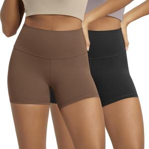 image:imageODODOS Lounge Yoga Shorts for Women 4  6  8 10 High Waist Buttery Soft Biker ShortsBlackbrunette