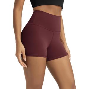 image:imageODODOS Lounge Yoga Shorts for Women 4  6  8 10 High Waist Buttery Soft Biker ShortsBurgundy