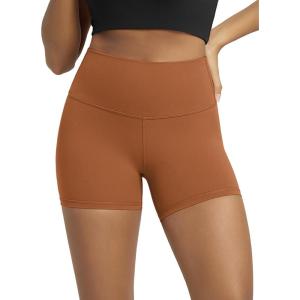 image:imageODODOS Lounge Yoga Shorts for Women 4  6  8 10 High Waist Buttery Soft Biker ShortsCaramel