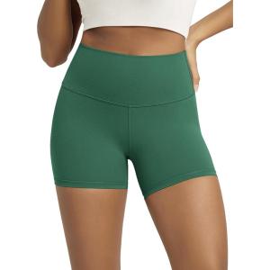 image:imageODODOS Lounge Yoga Shorts for Women 4  6  8 10 High Waist Buttery Soft Biker ShortsDark Green