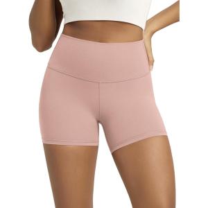 image:imageODODOS Lounge Yoga Shorts for Women 4  6  8 10 High Waist Buttery Soft Biker ShortsDusty Pink