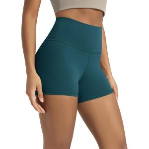 image:imageODODOS Lounge Yoga Shorts for Women 4  6  8 10 High Waist Buttery Soft Biker ShortsForest Teal