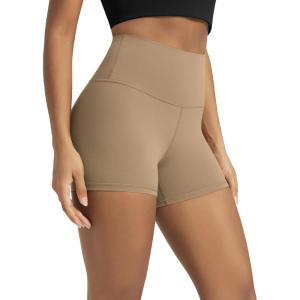 image:imageODODOS Lounge Yoga Shorts for Women 4  6  8 10 High Waist Buttery Soft Biker ShortsLight Brown