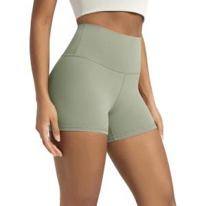 image:imageODODOS Lounge Yoga Shorts for Women 4  6  8 10 High Waist Buttery Soft Biker ShortsLime Stone