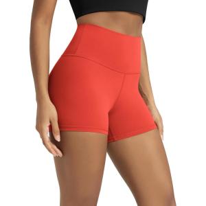 image:imageODODOS Lounge Yoga Shorts for Women 4  6  8 10 High Waist Buttery Soft Biker ShortsOrange Red