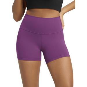 image:imageODODOS Lounge Yoga Shorts for Women 4  6  8 10 High Waist Buttery Soft Biker ShortsPlum Purple