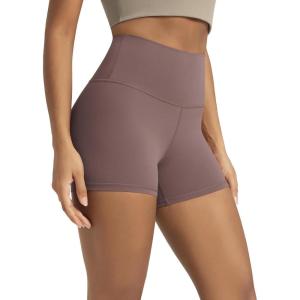 image:imageODODOS Lounge Yoga Shorts for Women 4  6  8 10 High Waist Buttery Soft Biker ShortsPurple Taupe