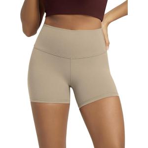 image:imageODODOS Lounge Yoga Shorts for Women 4  6  8 10 High Waist Buttery Soft Biker ShortsShaker Beige