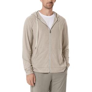 image:imageODODOS Mens FullZip Hoodie  odSTRATUM Tech Ultra Soft Outfit UPF 50 Performance Hooded Jacket with PocketsMocha Heather
