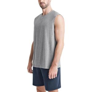 image:imageODODOS Mens Performance Tank Top  Ultra Soft odSTRATUM Tech Sleeveless Shirts Moisture Wicking UPF 50 Workout Muscle TeeGrey Heather