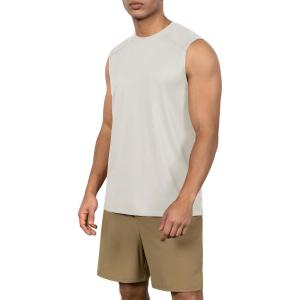 image:imageODODOS Mens Quick Dry Athletic Tank Tops UPF 50 Sun Protection SPF Workout Sleeveless Muscle ShirtsBeige