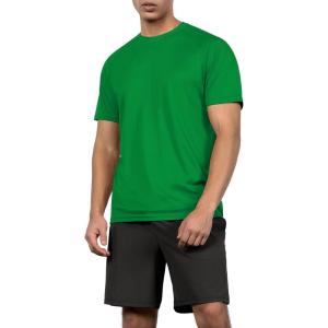 image:imageODODOS Mens Quick Dry Short Sleeve Shirts UPF 50 Sun Protection SPF Athletic Tops Workout TShirtsGreen