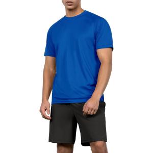 image:imageODODOS Mens Quick Dry Short Sleeve Shirts UPF 50 Sun Protection SPF Athletic Tops Workout TShirtsRoyal