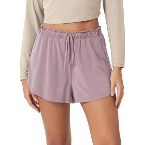 image:imageODODOS Modal Soft Lounge Shorts for Women Drawstring High Waist Casual Sleepwear Lightweight Cozy Pajama BottomLavender Washed