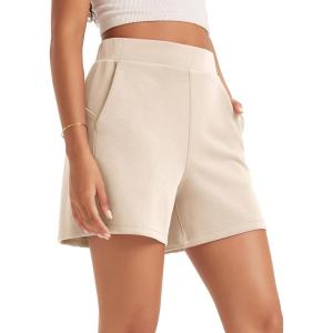 image:imageODODOS Modal Soft Relaxed Shorts with Pockets for Women High Wasit Casual ShortsBeige