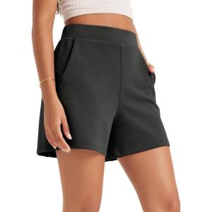 image:imageODODOS Modal Soft Relaxed Shorts with Pockets for Women High Wasit Casual ShortsBlack