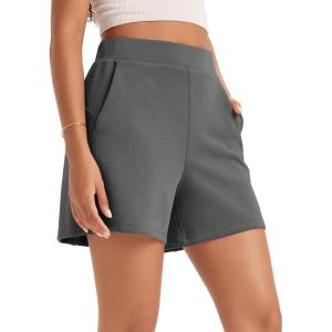 image:imageODODOS Modal Soft Relaxed Shorts with Pockets for Women High Wasit Casual ShortsCharcoal