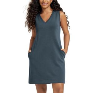 image:imageODODOS Modal Soft VNeck Tank Dress for Women Sleeveless Sundress Casual Relaxed Summer Dress with PocketNavy
