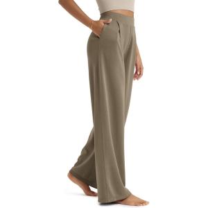 image:imageODODOS Modal Soft Wide Leg Pants for Women High Waist Casual Relaxed Pants with Pockets2729 31 InseamEspresso