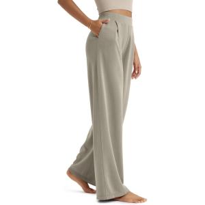image:imageODODOS Modal Soft Wide Leg Pants for Women High Waist Casual Relaxed Pants with Pockets2729 31 InseamKhaki