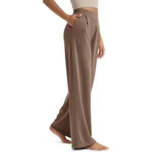 image:imageODODOS Modal Soft Wide Leg Pants for Women High Waist Casual Relaxed Pants with Pockets2729 31 InseamNutria
