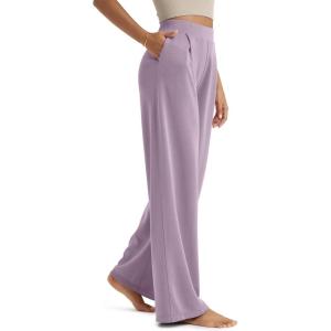 image:imageODODOS Modal Soft Wide Leg Pants for Women High Waist Casual Relaxed Pants with Pockets2729 31 InseamTaro Purple