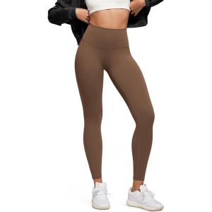 image:imageODODOS No Front Seam Yoga Leggings for Women  25  28 High Waist Buttery Soft Lounge Yoga PantsBrunette