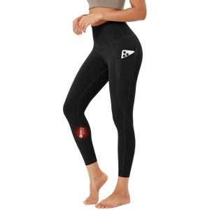 image:imageODODOS ODTHERMAL Womens Fleece Lined Yoga Pants with Pockets  25  28 High Waisted Warm Workout LeggingsBlack