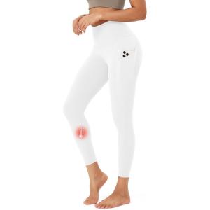 image:imageODODOS ODTHERMAL Womens Fleece Lined Yoga Pants with Pockets  25  28 High Waisted Warm Workout LeggingsWhite